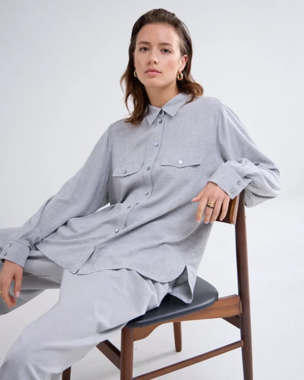 Blouse Met Borstklepjes>Summum Flash Sale