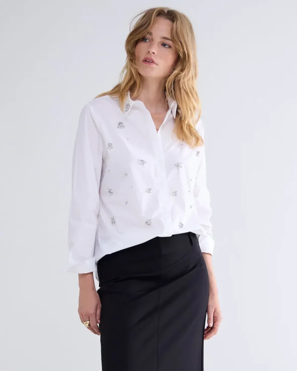 Blouse Met Diamantjes>Summum Hot