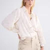 Blouse Metallic Bloemen>Summum Fashion