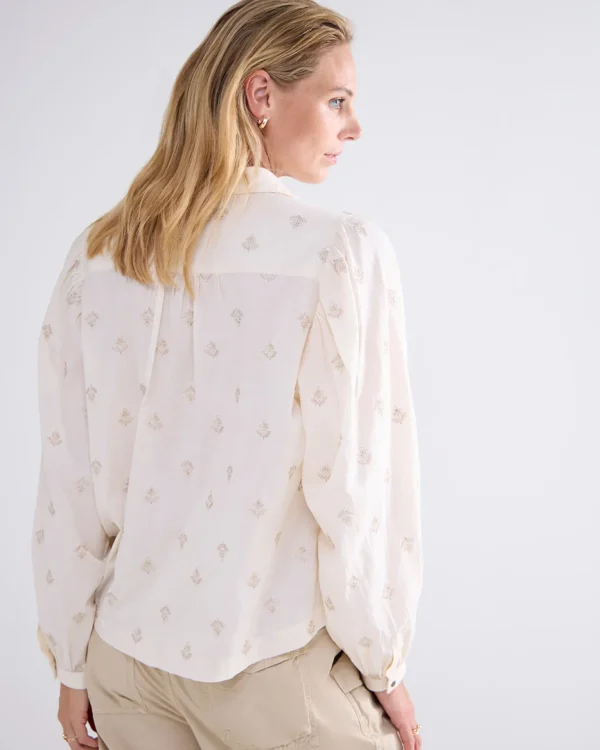 Blouse Metallic Bloemen>Summum Fashion