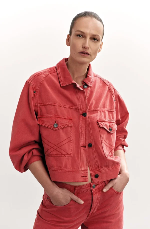 Boxy Denim Jacket>Summum Clearance