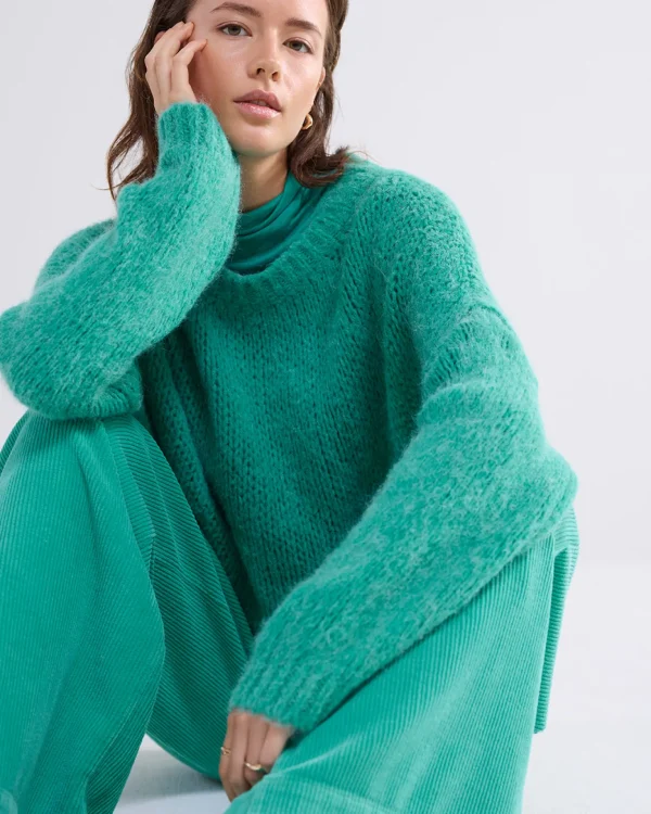 Boxy Trui Met Grove Steek>Summum Discount