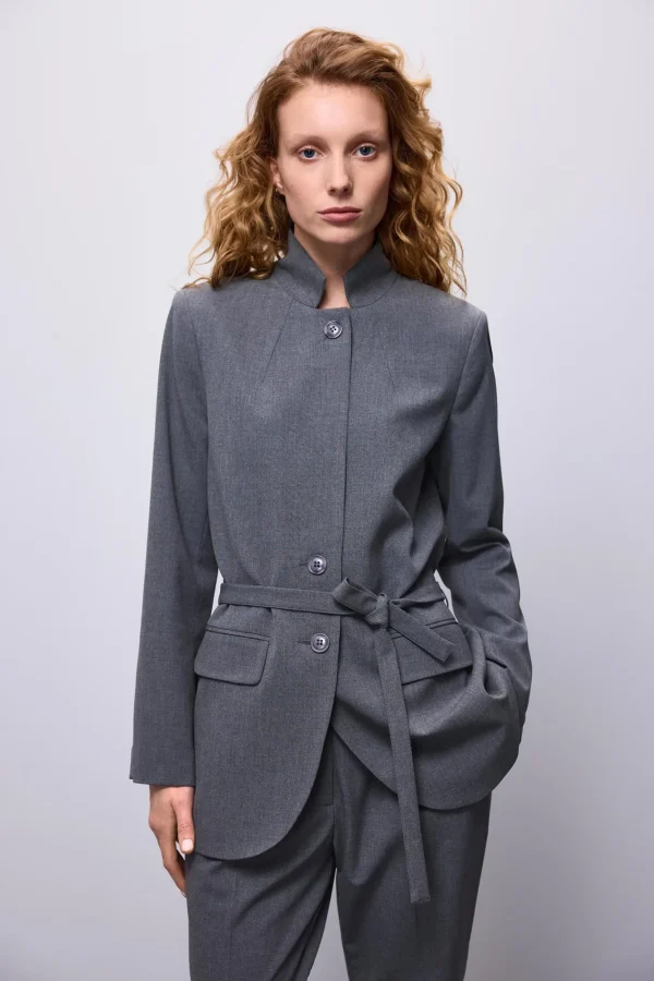Boyfriend Blazer Met Stoffen Ceintuur>Summum Clearance