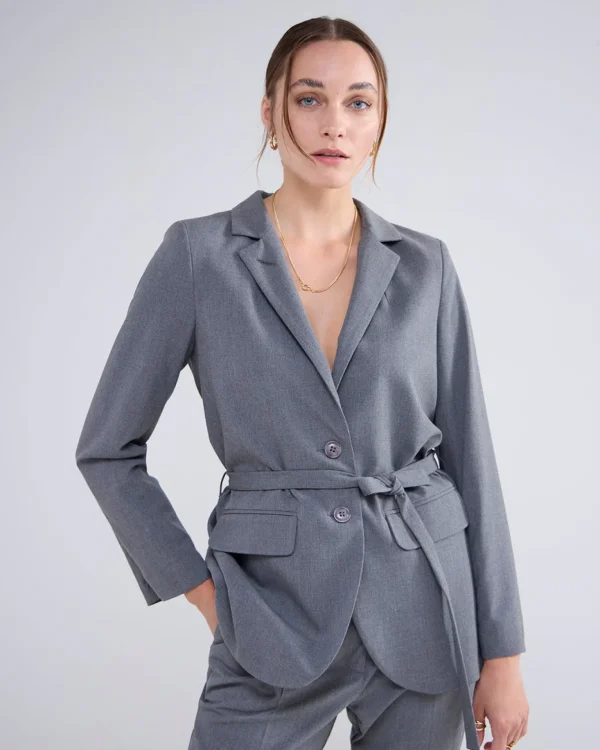 Boyfriend Blazer Met Stoffen Ceintuur>Summum Clearance