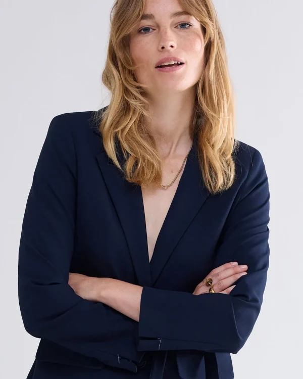 Boyfriend Blazer Met Stoffen Ceintuur>Summum Cheap