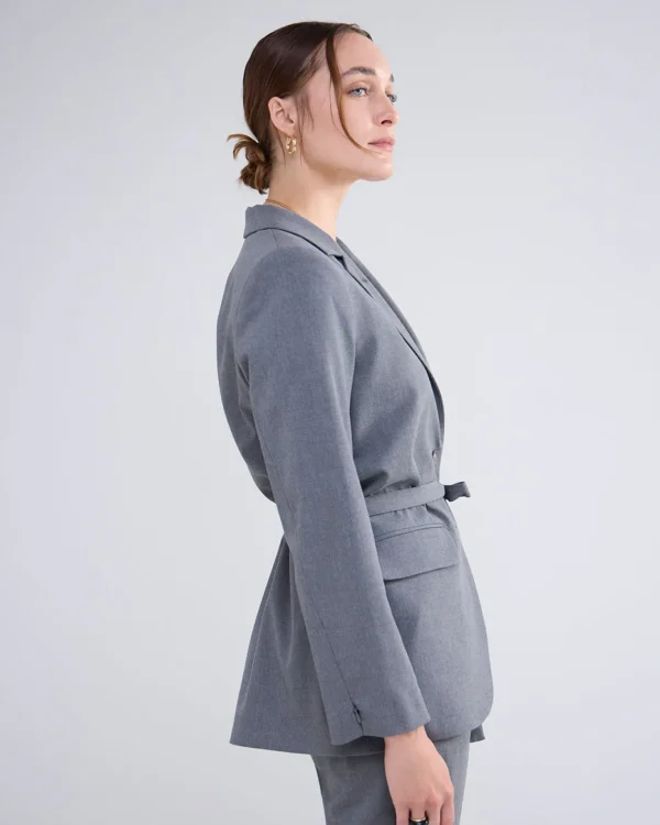 Boyfriend Blazer Met Stoffen Ceintuur>Summum Clearance