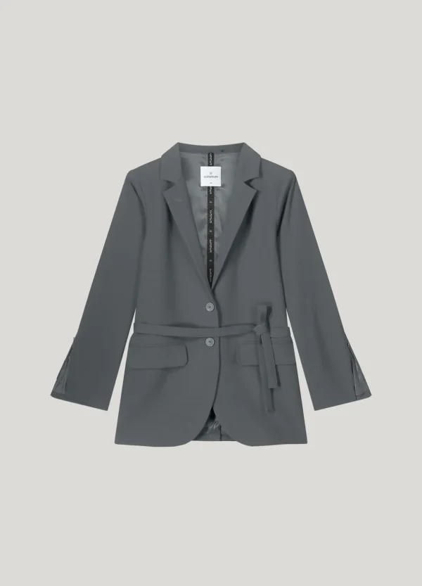 Boyfriend Blazer Met Stoffen Ceintuur>Summum Clearance