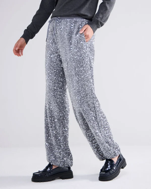 Broek Pailletten Velours>Summum Clearance
