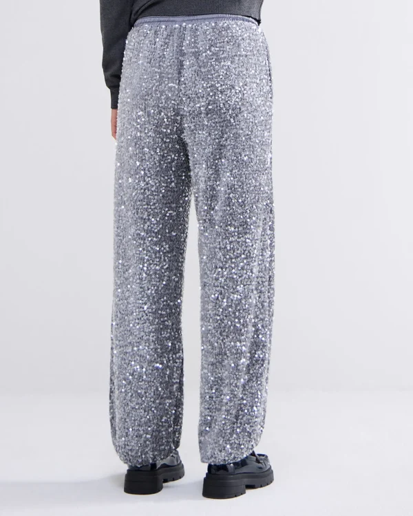 Broek Pailletten Velours>Summum Clearance