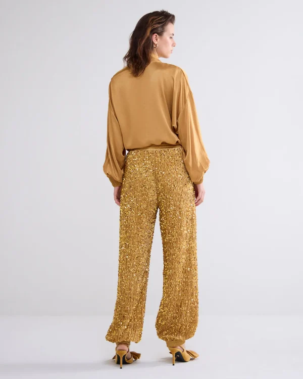Broek Pailletten Velours>Summum Cheap