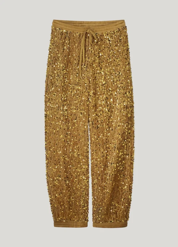 Broek Pailletten Velours>Summum Cheap
