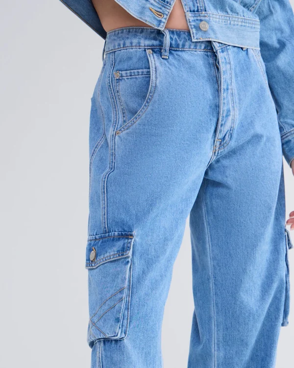 Cargo Loose Fit Jeans>Summum Cheap