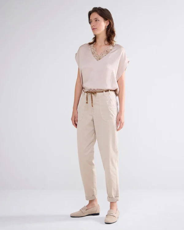 Casual Broek Met Koord>Summum Cheap