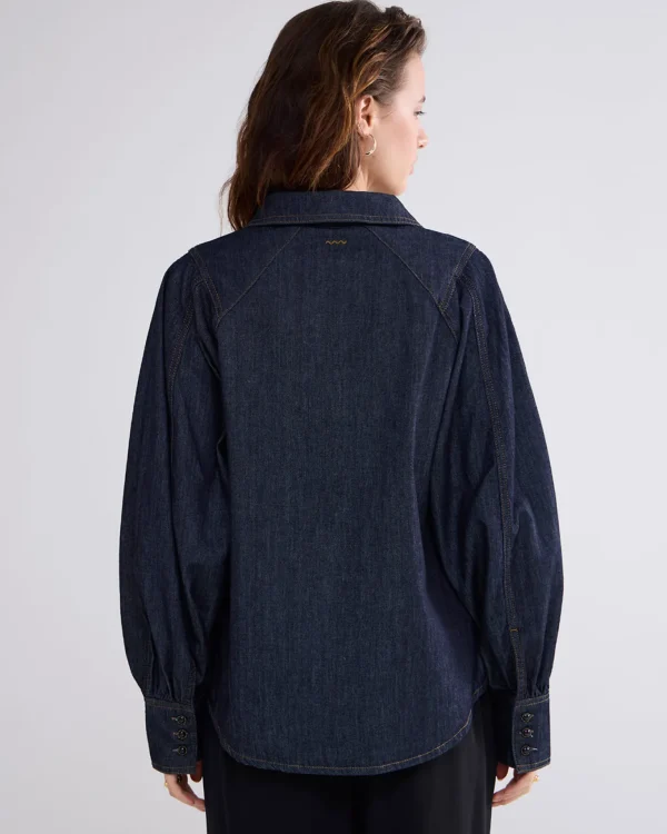 Denim Blouse>Summum Flash Sale