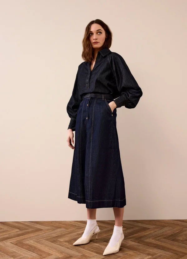 Denim Blouse>Summum Flash Sale