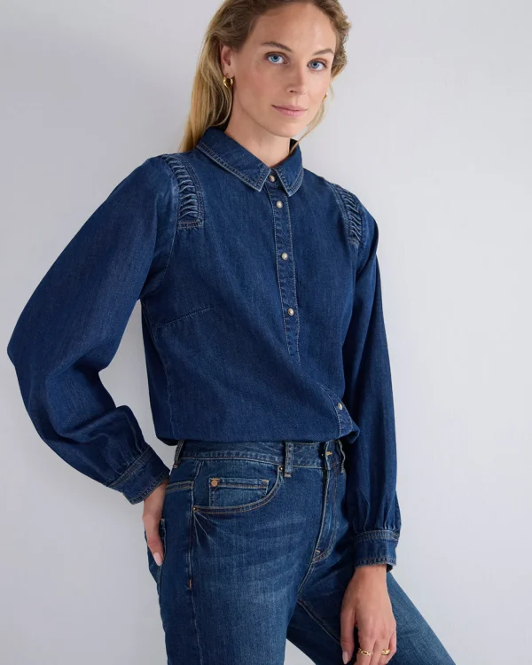 Denim Blouse>Summum Best Sale
