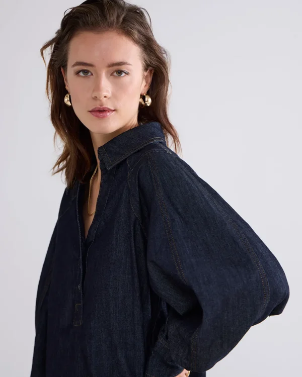 Denim Blouse>Summum Flash Sale
