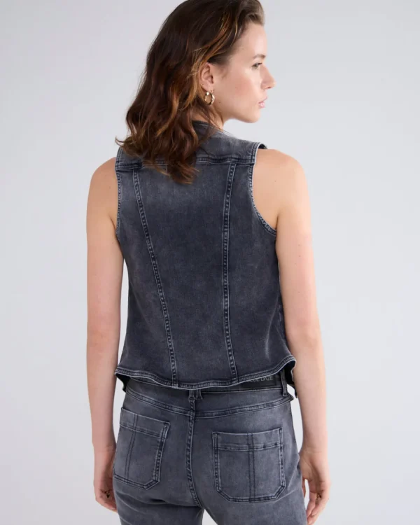 Denim Gilet>Summum Cheap