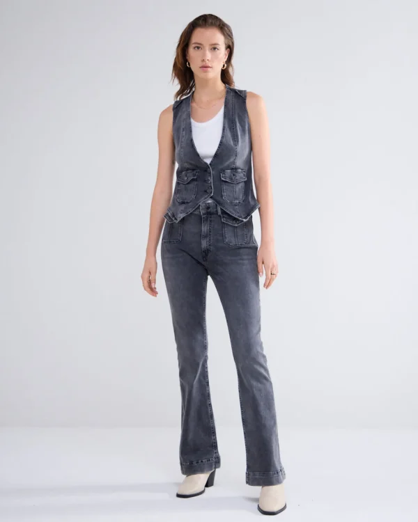 Denim Gilet>Summum Cheap