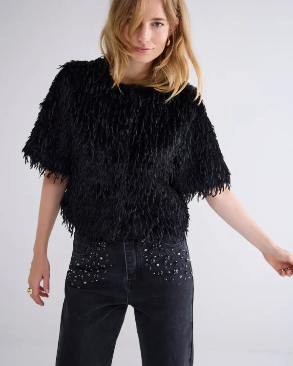 Faux Feather Jasje>Summum Hot