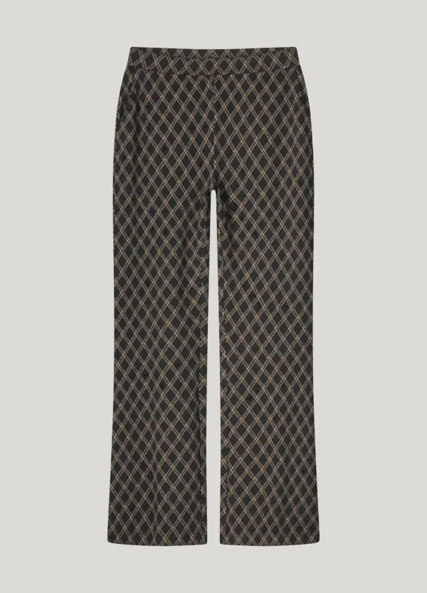 Flared Broek Ruitdessin>Summum Cheap
