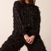 Fluffy Blouse Met Franjes>Summum Fashion