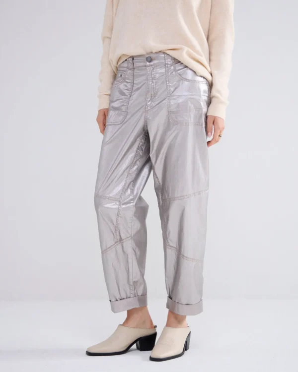 Foil Print Pants>Summum Discount