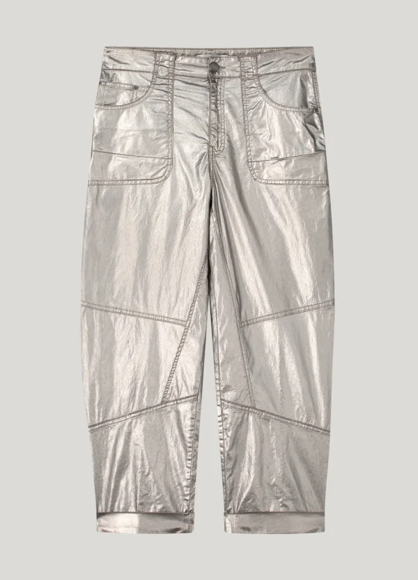 Foil Print Pants>Summum Discount