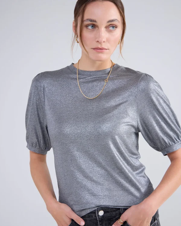 Glanzende Basic Top>Summum Sale