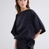 Glanzende Top Met Ceintuur>Summum Cheap