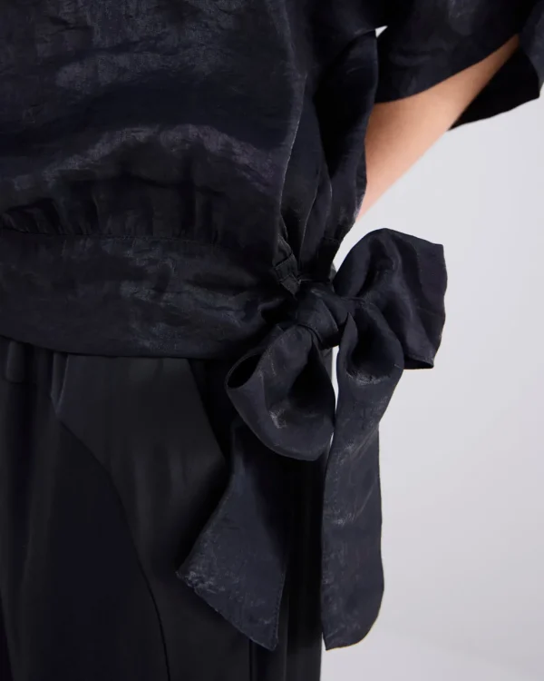 Glanzende Top Met Ceintuur>Summum Cheap