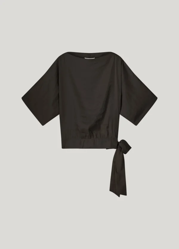 Glanzende Top Met Ceintuur>Summum Cheap