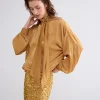 Glanzende Top Met Strik>Summum Clearance