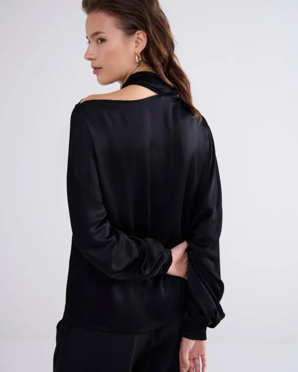 Glanzende Top Met Strik>Summum Best