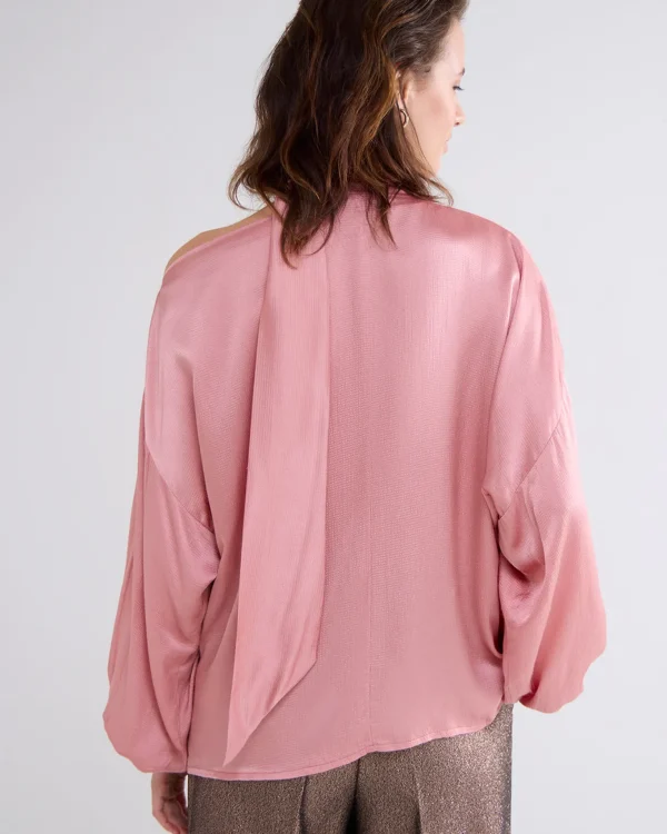 Glanzende Top Met Strik>Summum Cheap
