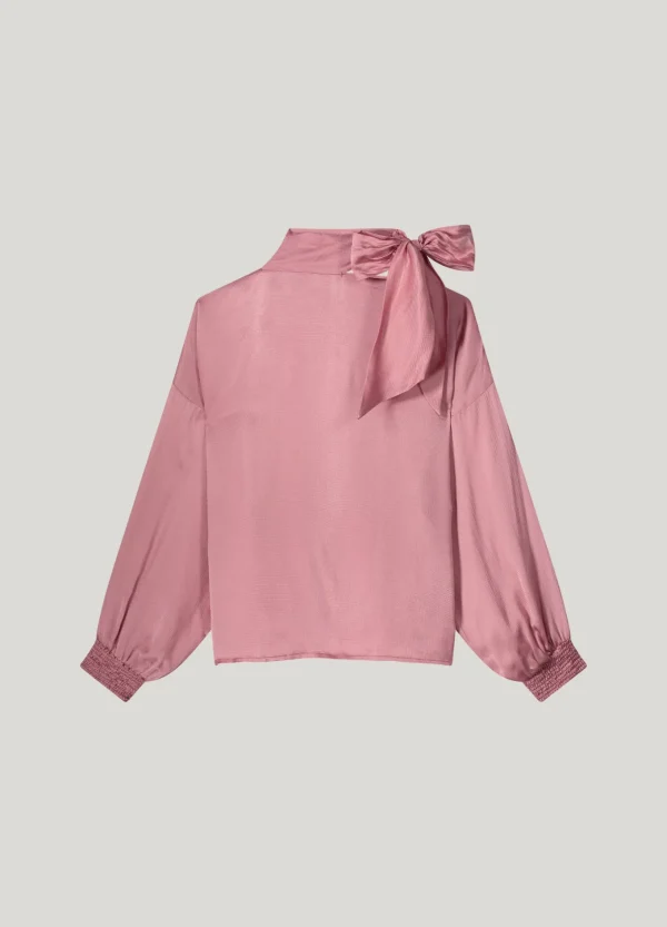 Glanzende Top Met Strik>Summum Cheap