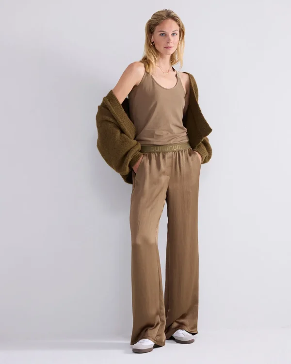 Glanzende Wijde Broek>Summum Cheap