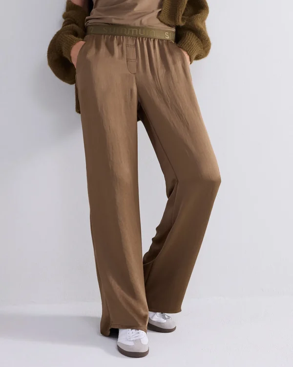 Glanzende Wijde Broek>Summum Cheap
