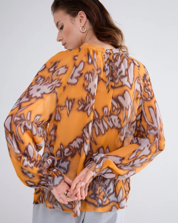 2-in-1 Top Met Gerimpelde Hals>Summum Store