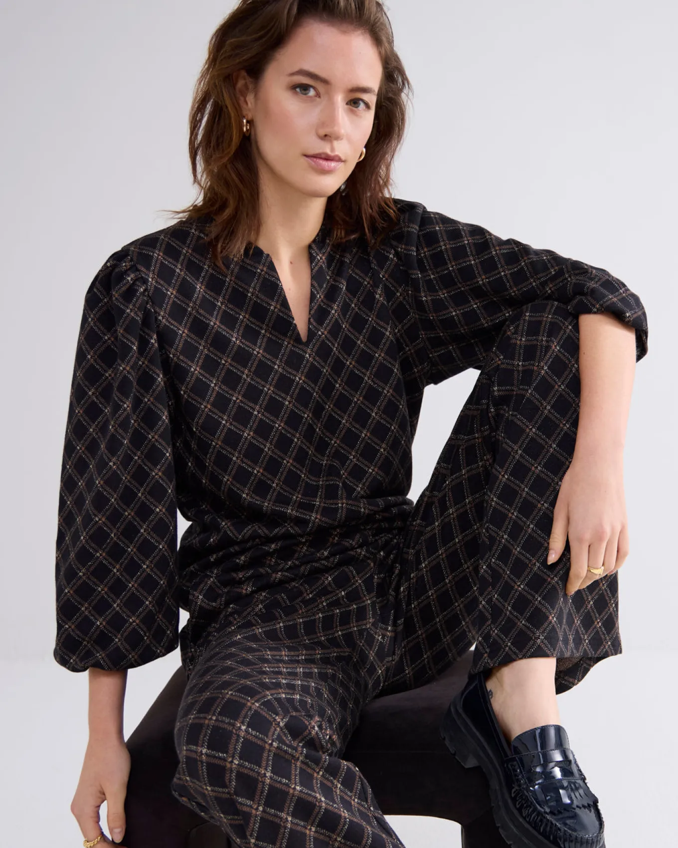 jacquard_top_met_ruitjes_4.webp Jacquard Top Met Ruitjes>Summum Hot