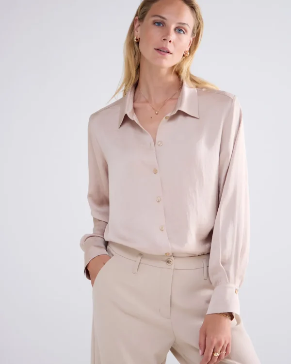 Klassiek Blouse Glanzend>Summum Outlet