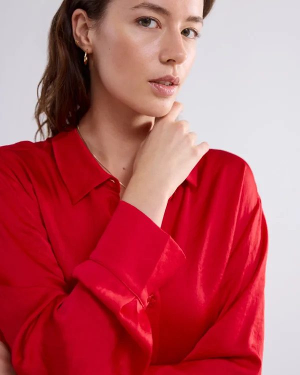 Klassiek Blouse Glanzend>Summum Flash Sale