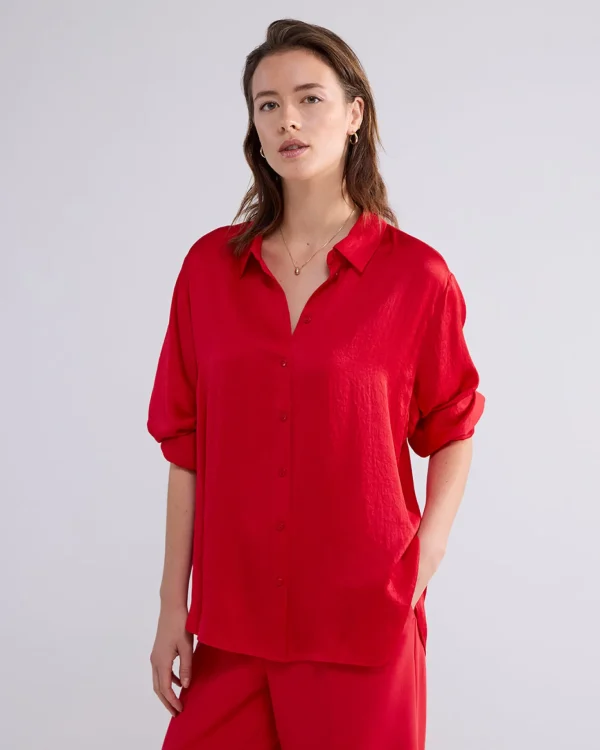 Klassiek Blouse Glanzend>Summum Flash Sale