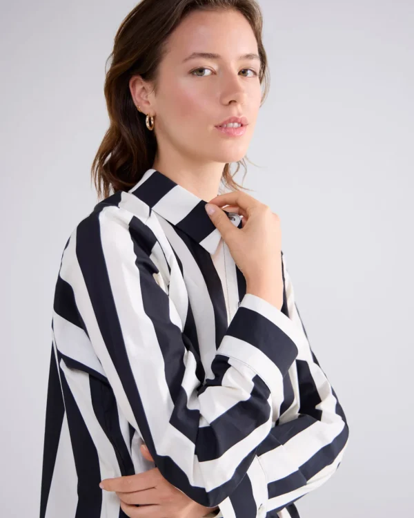 Klassieke Streepjesblouse>Summum Shop