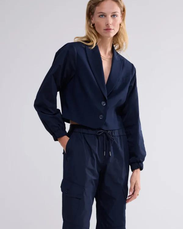 Korte Blazer Met Taft Mouwen>Summum Best Sale