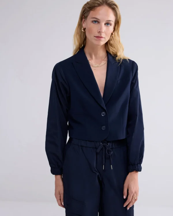 Korte Blazer Met Taft Mouwen>Summum Best Sale