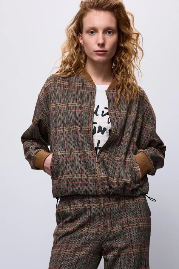 Korte Jacquard Bomber>Summum Best