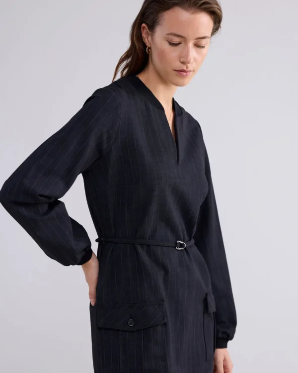 Krijtstreep Jurk>Summum Discount