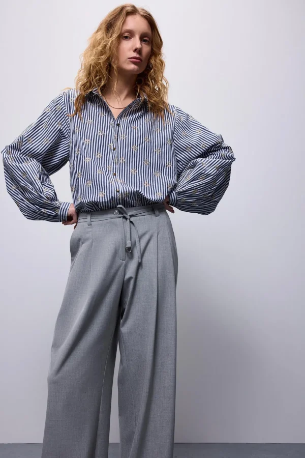 Metallic Bloemen Blouse>Summum Hot