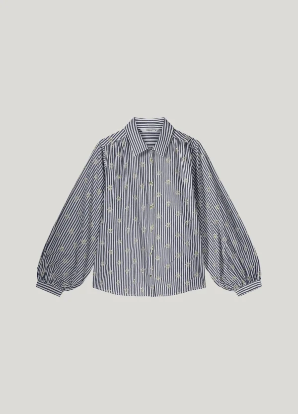 Metallic Bloemen Blouse>Summum Hot